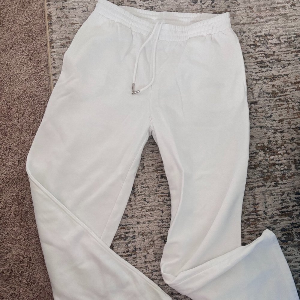 White Medium H&M Sweatpants